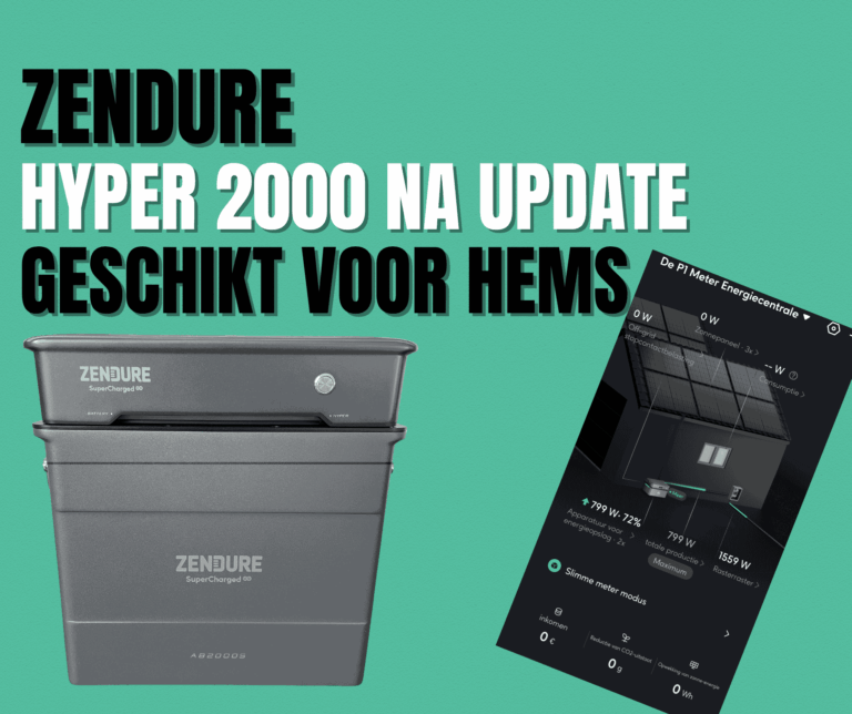 Zendure Hyper 2000 geschikt voor HEMS na update