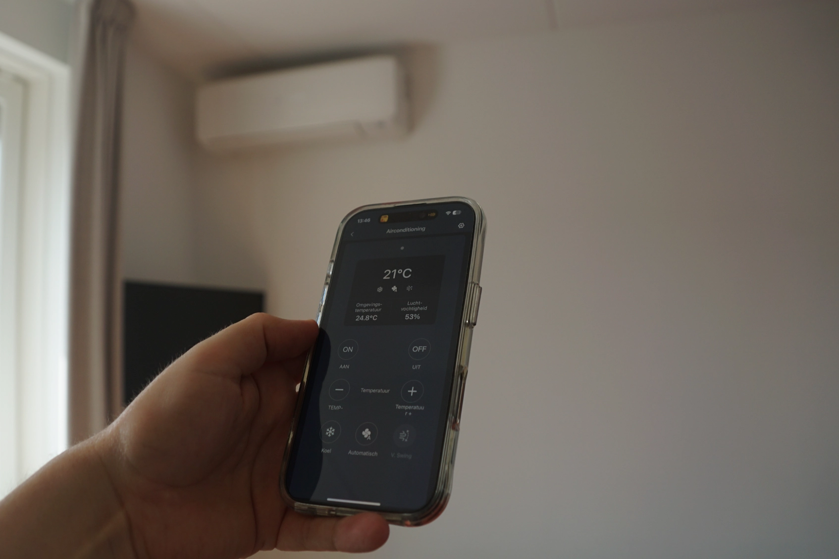 Airco bedienen met de SwitchBot App