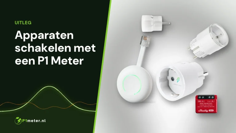 HomeWizard P1 Meter met slimme stekkers van HomeWizard, Shelly en frient en een Shelly 1PM Mini Gen3