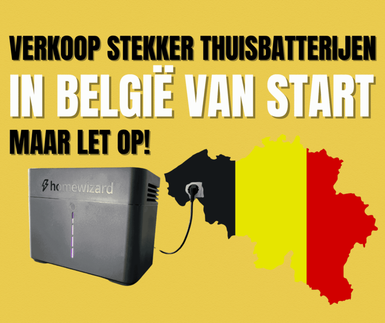 Verkoop stekker thuisbatterij in België toegestaan