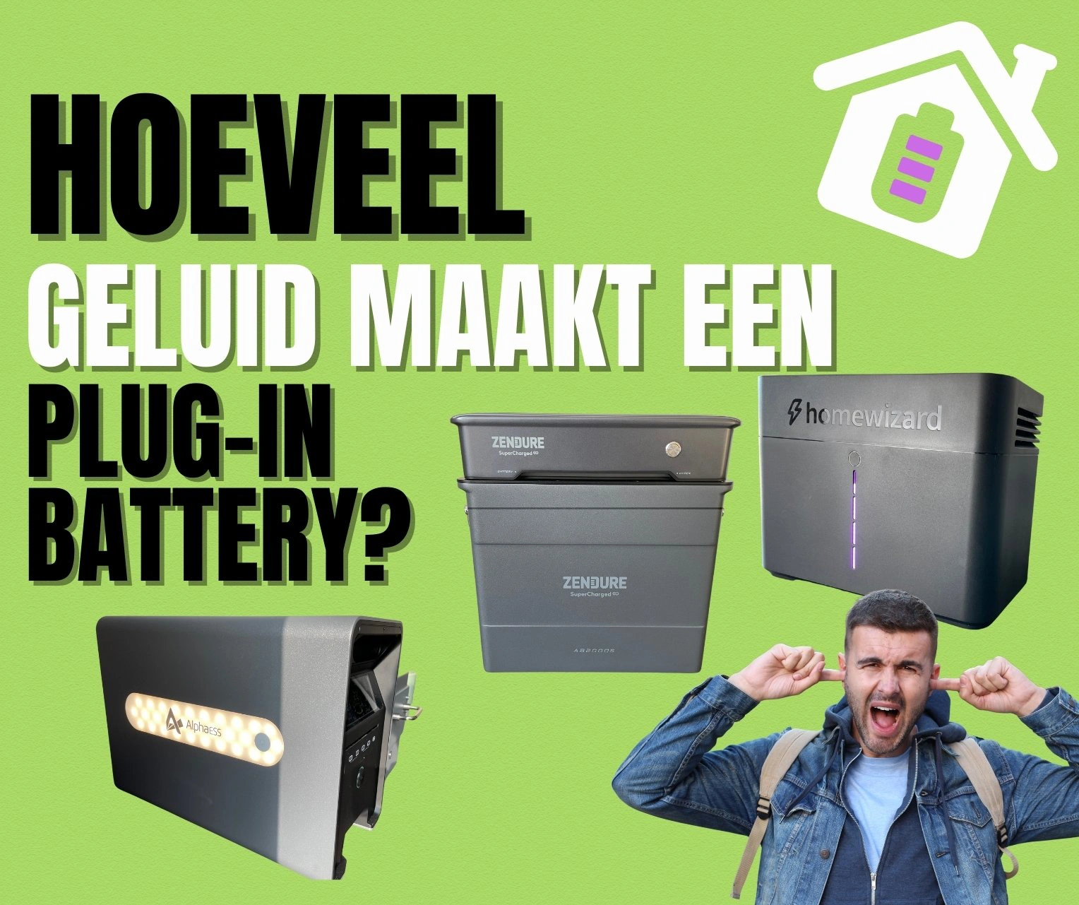 Geluid Plug-in Thuisbatterij