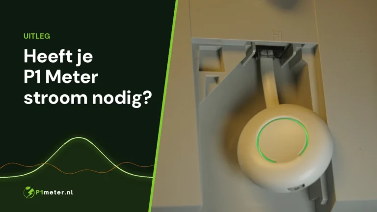 HomeWizard P1 Meter in de P1-poort van een slimme meter