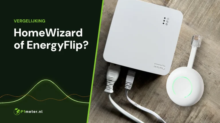EnergyFlip P1 Meter naast de HomeWizard P1 Meter