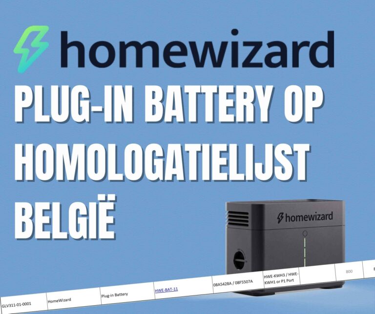 HomeWizard Plug-in Battery Homologatie België