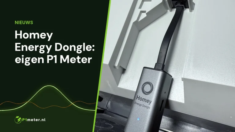 Homey Energy Dongle aan de P1-poort