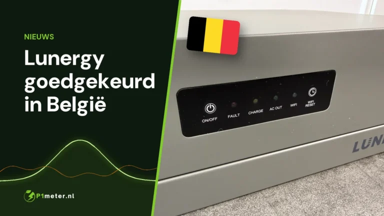 Lunergy Hub 2400 AC met de Belgische vlag
