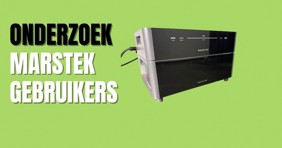 onderzoek marstek gebruikers