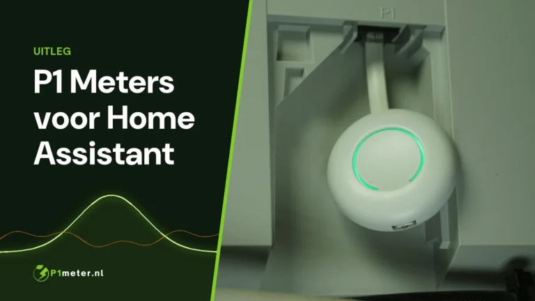 HomeWizard P1 Meter met groene statusring in de P1-poort