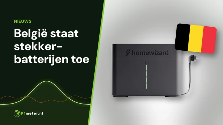 HomeWizard Plug-In Battery met de Belgische vlag