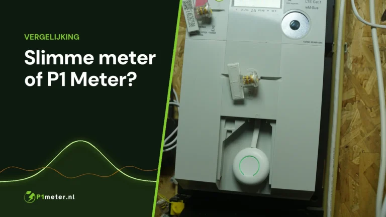Slimme meter met de HomeWizard P1 Meter in de P1-poort