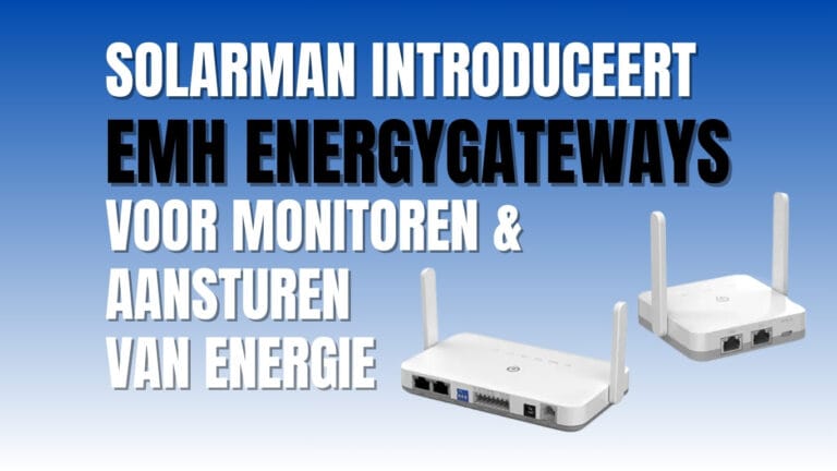 Solarman EMH Energy Gateway introductie