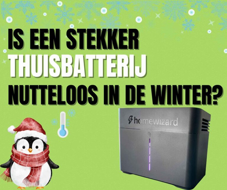 Stekker thuisbatterij nutteloos in de winter?