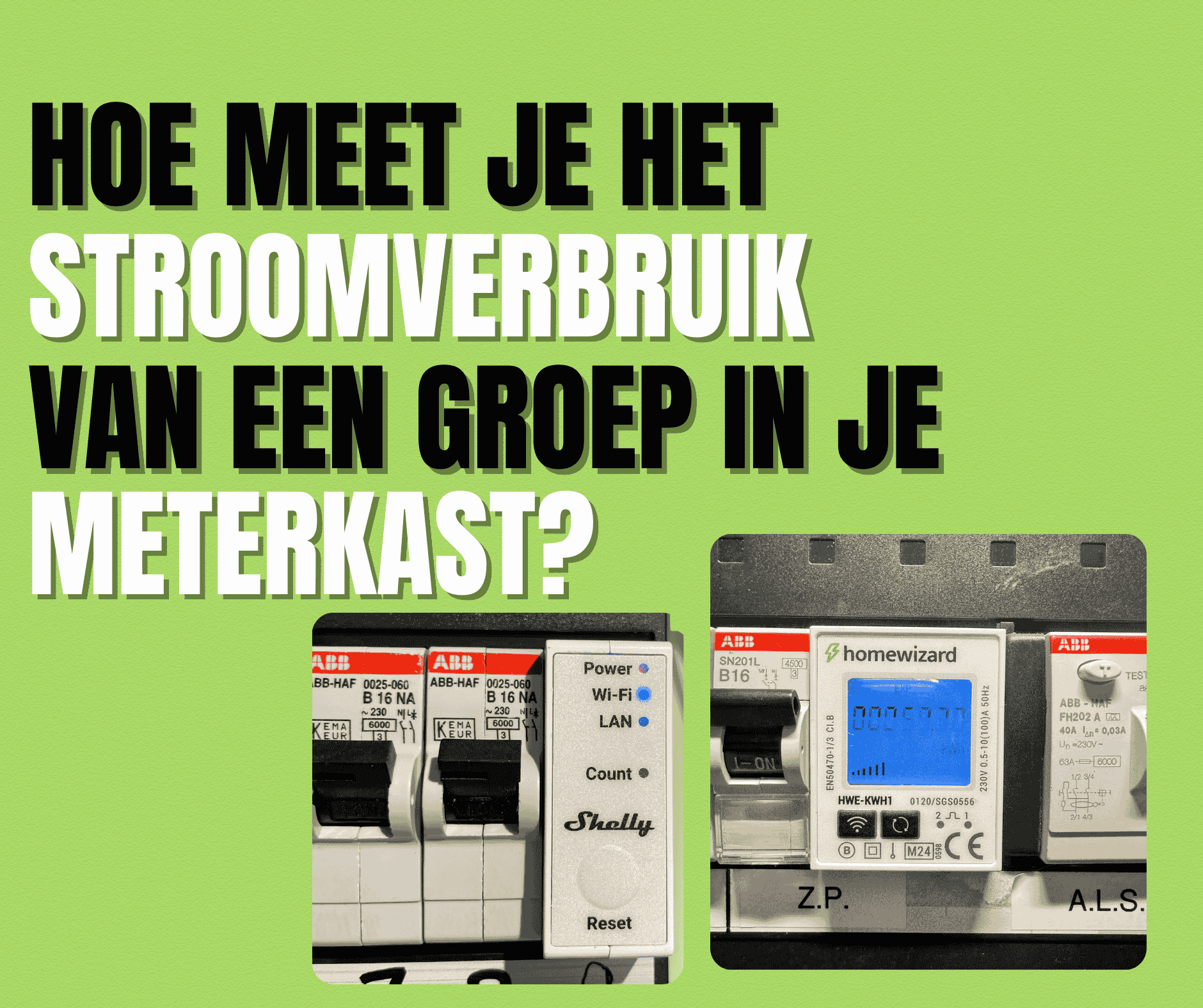 Stroomverbruik per groep meten