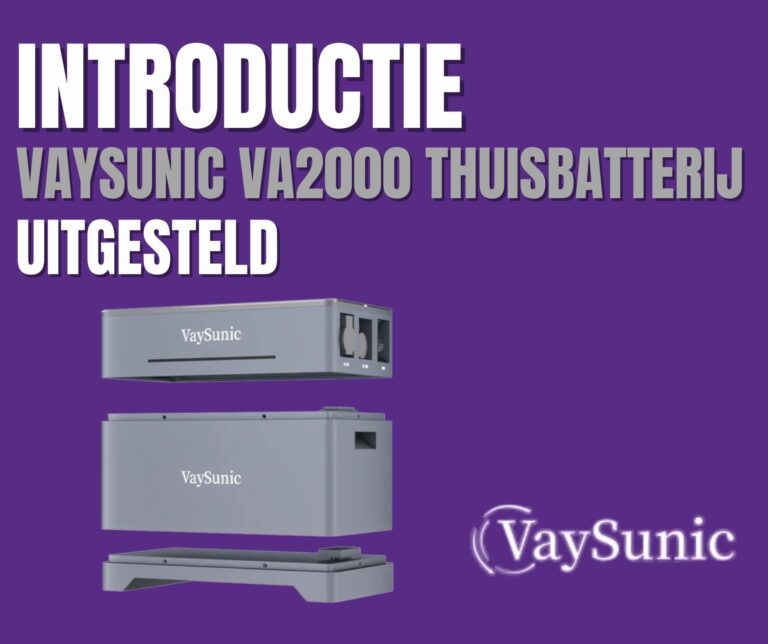 VaySunic VA2000 thuisbatterij met stekker