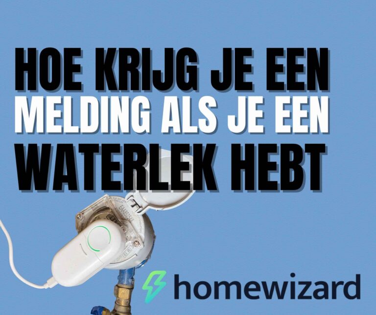 Waterlek melding instellen