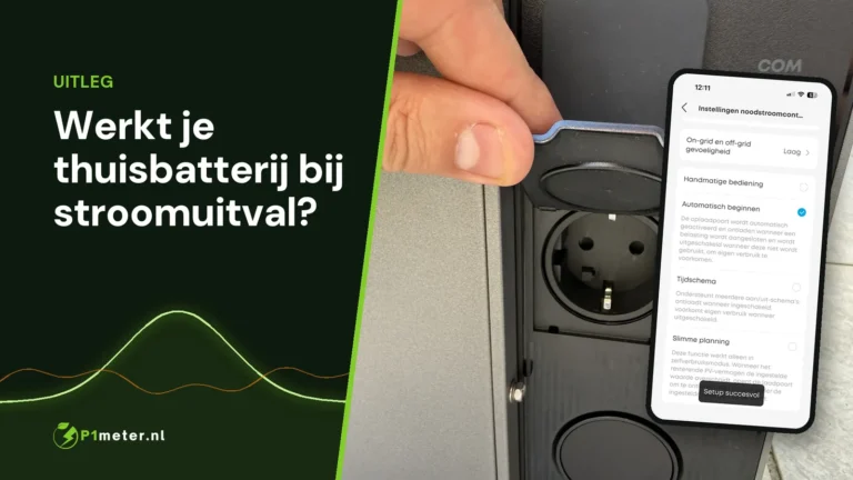 Off-grid stopcontact van de Anker SOLIX Solarbank MAX AC met de noodstroominstellingen in de Anker-app