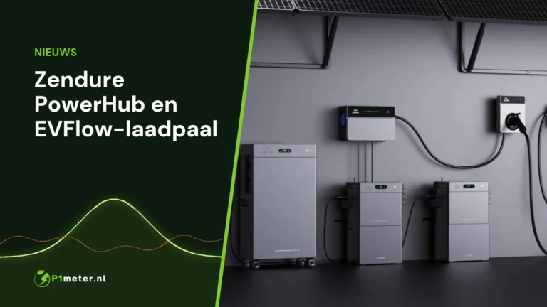 Zendure PowerHub met EVFlow AC-laadpaal aan de wand