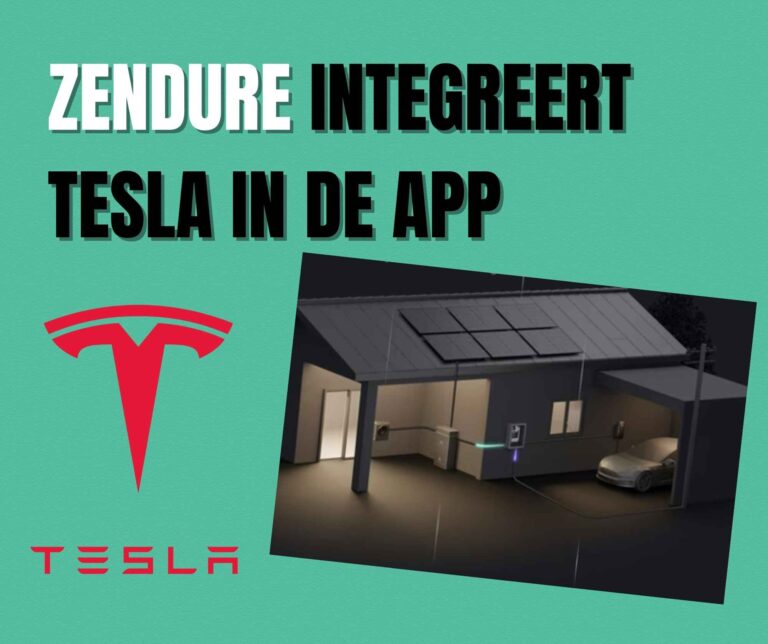 Zendure integreert Tesla in de Zendure app